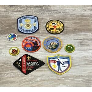 Lot of 9 Vintage Boy Scout Patches